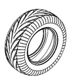 Photo of 125/60-7 Minimotors Tubeless Tire spare part