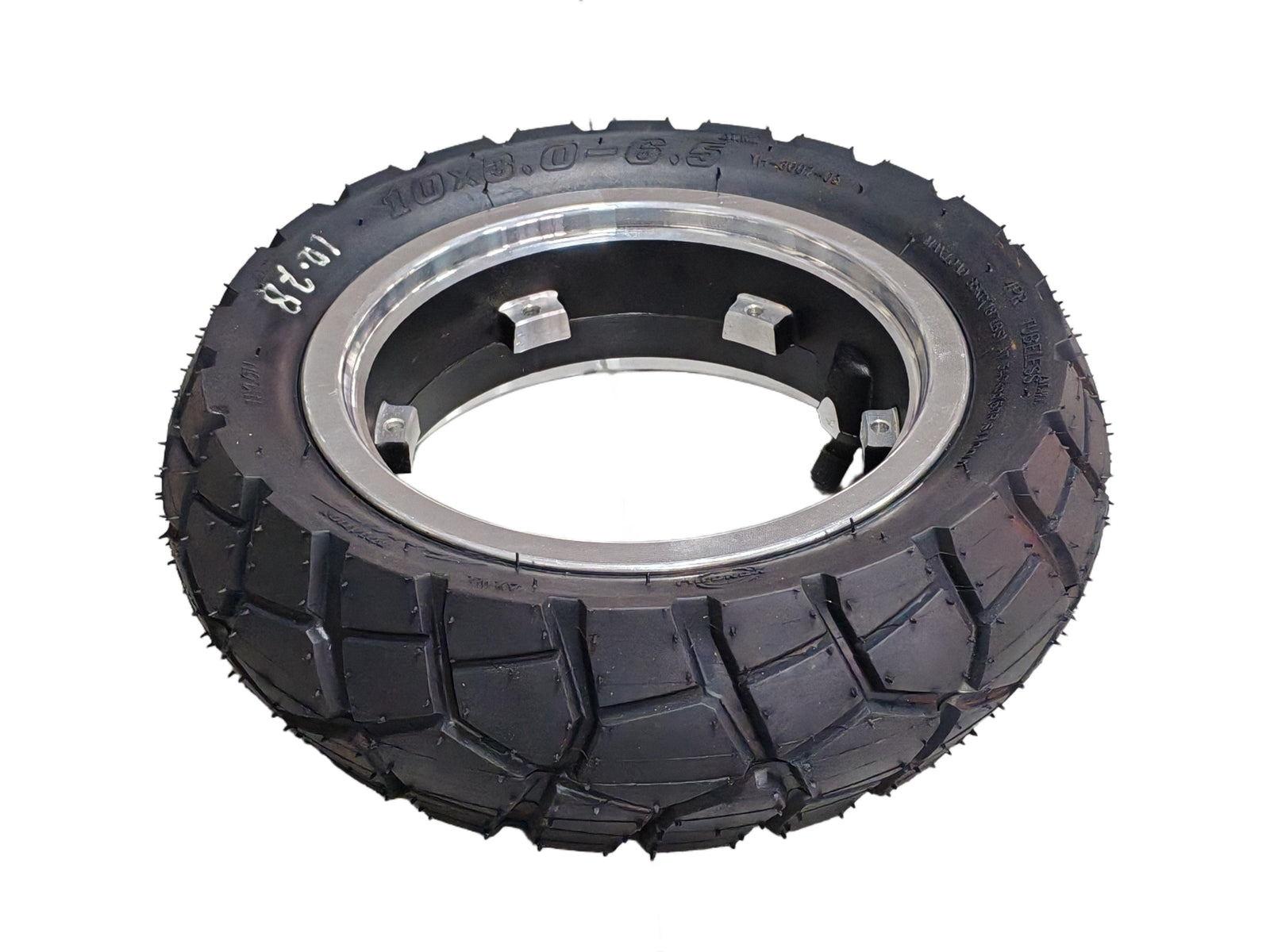 10x3 tubeless tire and rim with gel sealant liner for electric scooter rear wheel