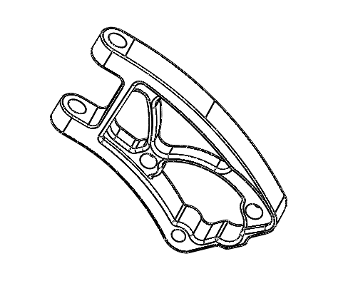 Photo of Speedway V Silver Cast Center Folding Mechanism spare part