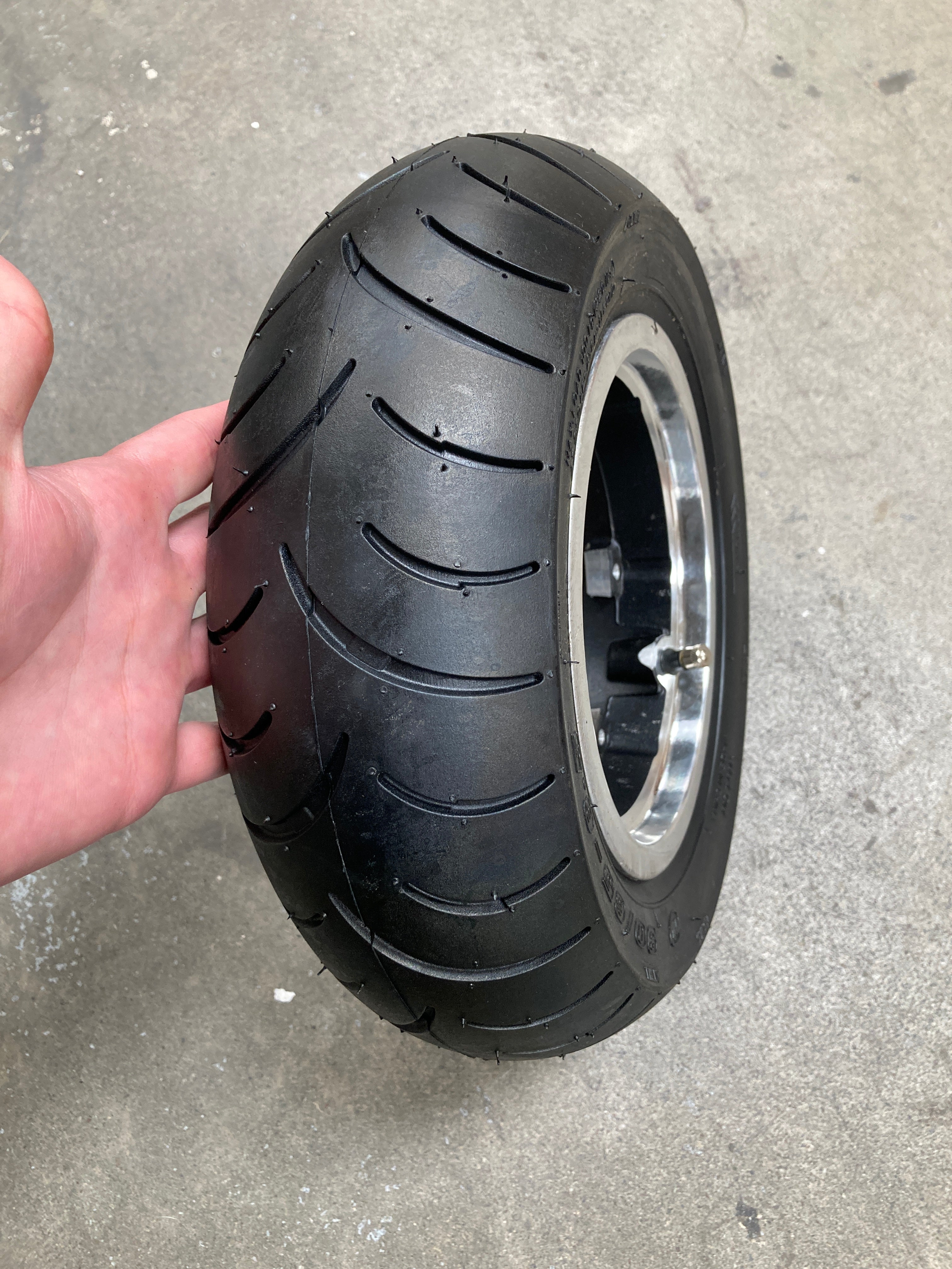 Photo of 90/65-6.5 Minimotors Tubeless Street RSC "No Flat" Tire and Rim Rear spare part