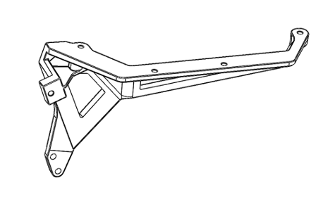 Photo of Dualtron Kicktail Controller Mounting Bracket Right spare part